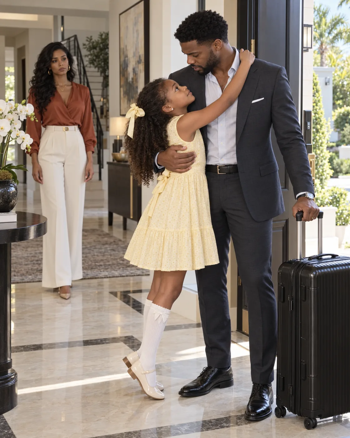 Fifteen minutes before the taxi came, my six-year-old whispered that my wife puts drops in her juice when I travel, and then films her. I faked the trip and came back — and the backup card in the playroom camera showed me that my daughter was never the target.