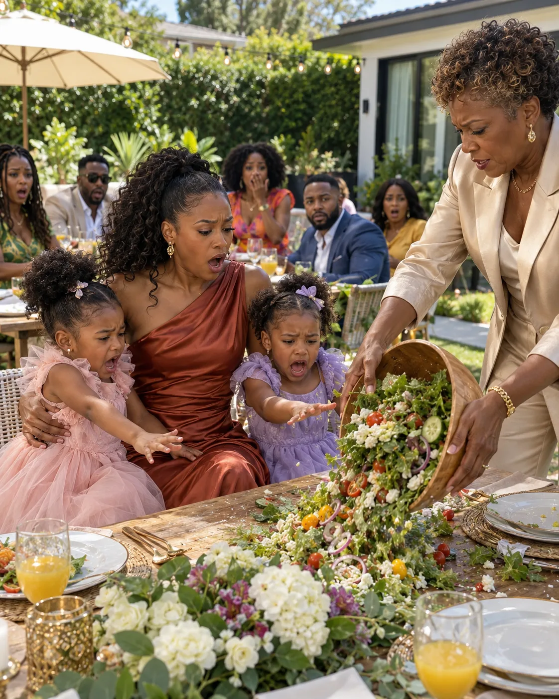For eleven years my husband's family called my work my little job. Then his mother took the food off my daughters' plates in front of ninety guests, and when I stood up to leave she grabbed my arm and told me I'd been eating at that family's table for eleven years — while standing on a lawn that belonged to me.