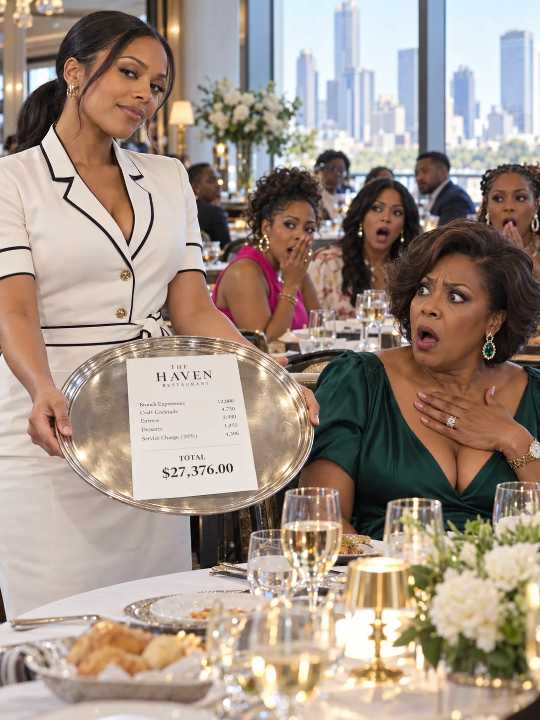 My mother-in-law walked into my restaurant with thirty-eight friends and told them to order the most expensive thing on the menu because she was paying. I told my manager to serve them everything.