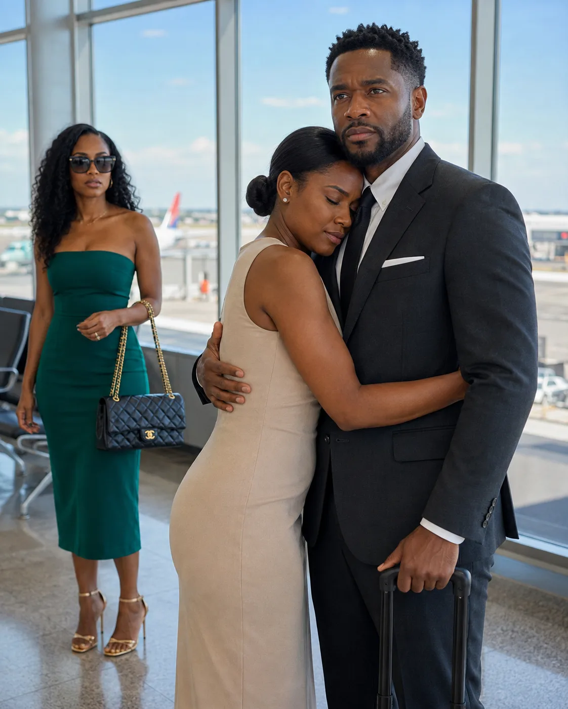 I cried at the airport while my husband told me he was doing all of this for us.-0198t- I already knew about the other woman, the transfers, and the eight million dollars — and I had three days of evidence and an appointment at the bank. What I did not know was that walking into that bank was the single worst thing I could have done that morning.