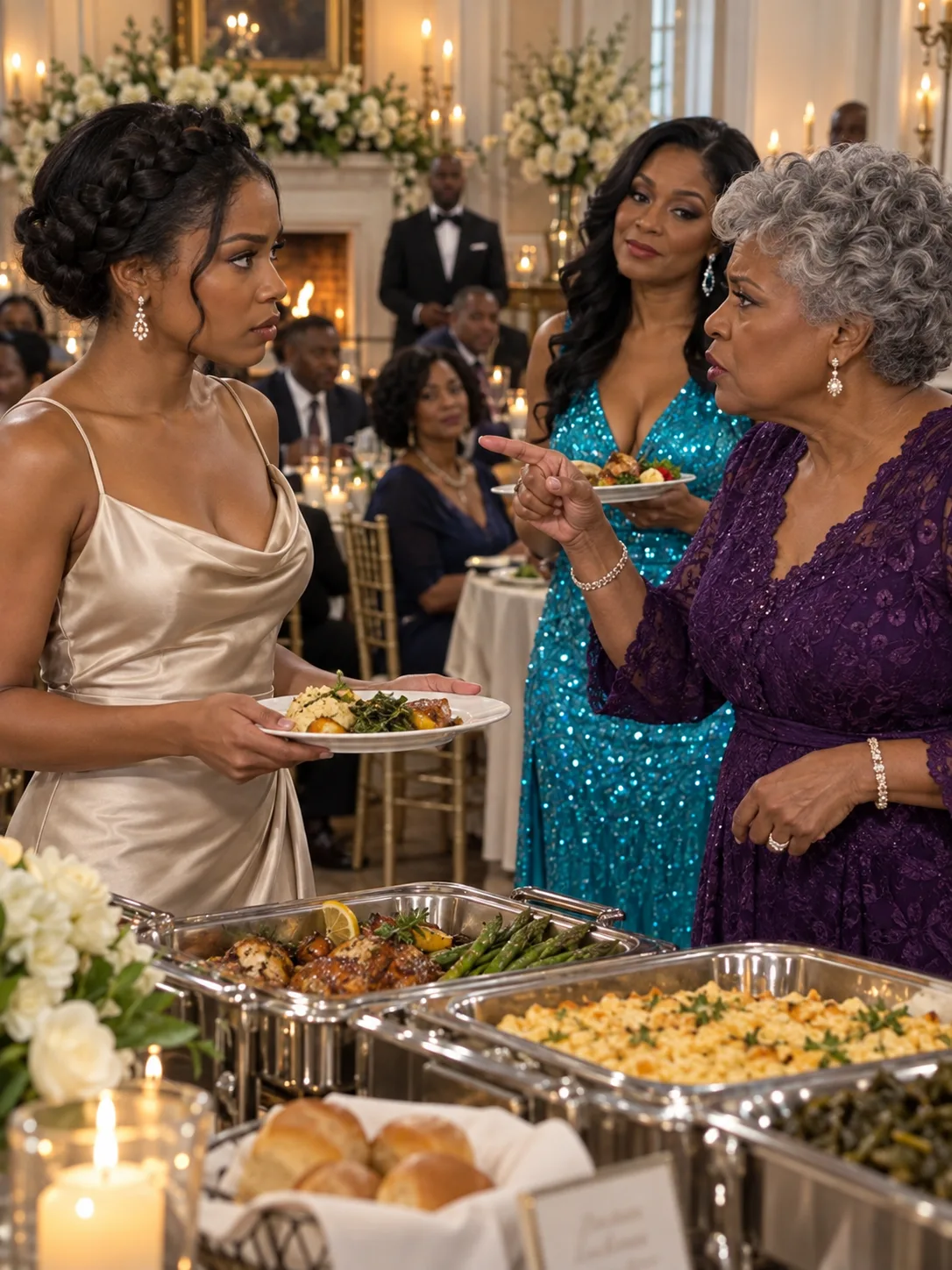 My mother told everybody in that room not to fill my plate because I hadn't paid for a single thing on that table. I put my coat on and walked out without a word — and eleven minutes later the manager set a black leather folder down in front of her.
