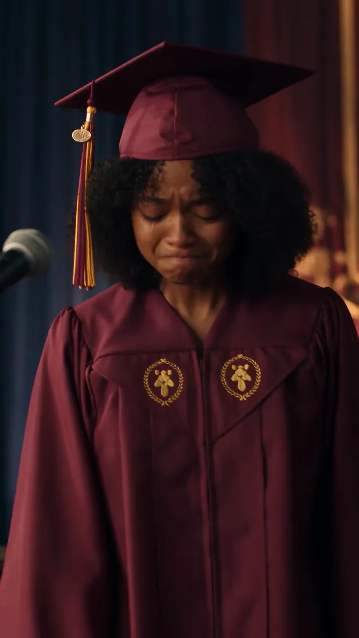 My stepmother ripped my missing mother's reserved card at my graduation and took her seat. But as I walked onstage, the back doors swung open.