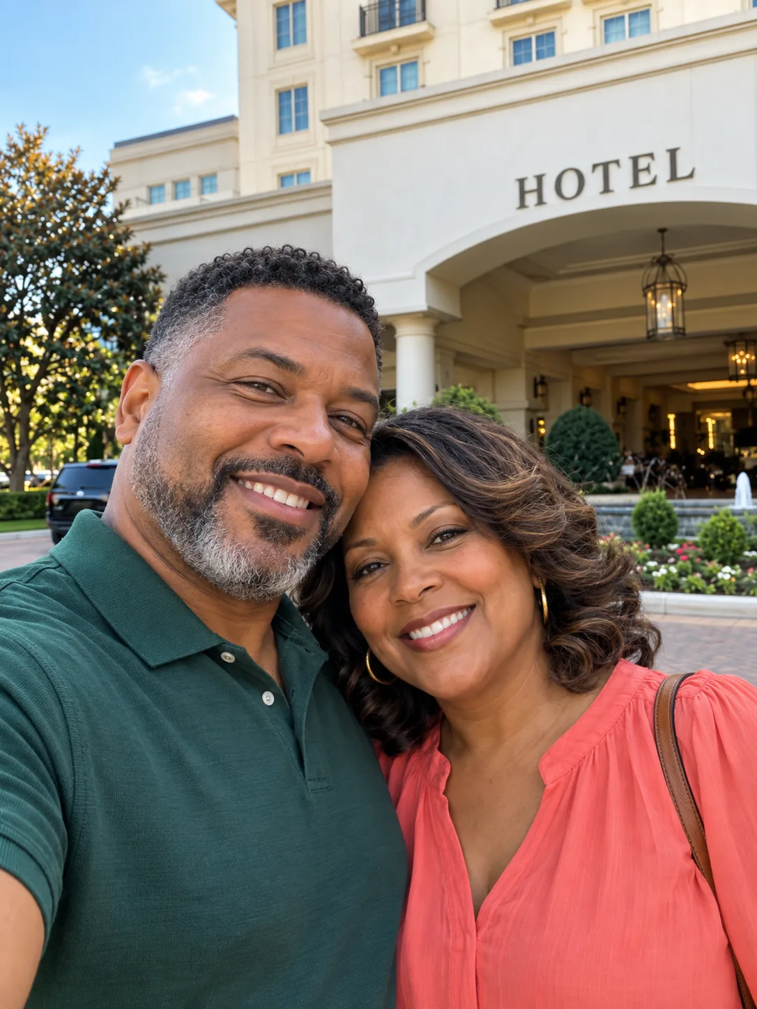 My husband and I went back to the hotel where we spent our honeymoon forty years ago. The receptionist looked at him and said, welcome back. I laughed. And then her smile went.
