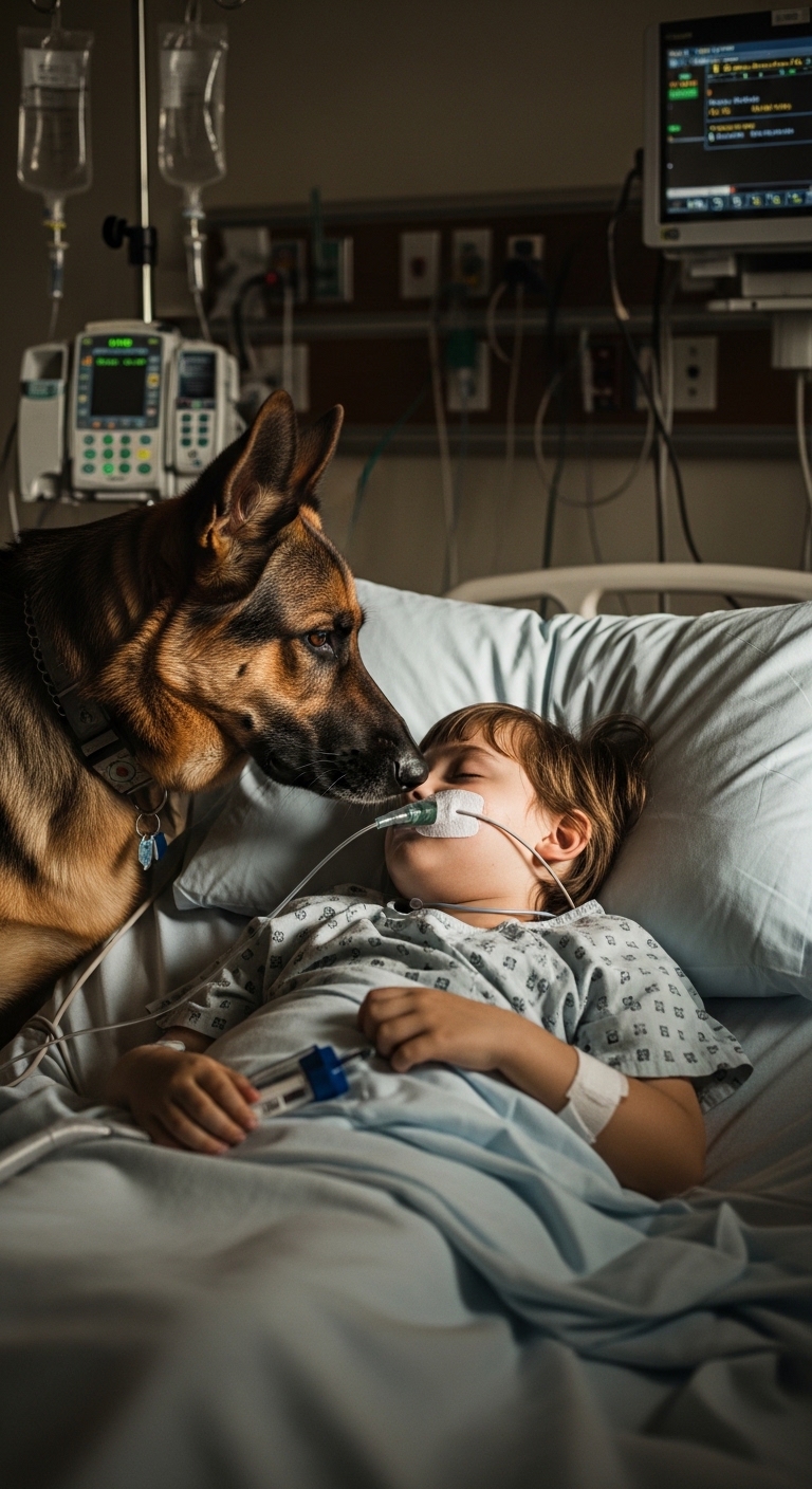 The b0y was being kept alive solely by machines, and the doctors had already given up hope but the moment his dog entered the room, everything changed.