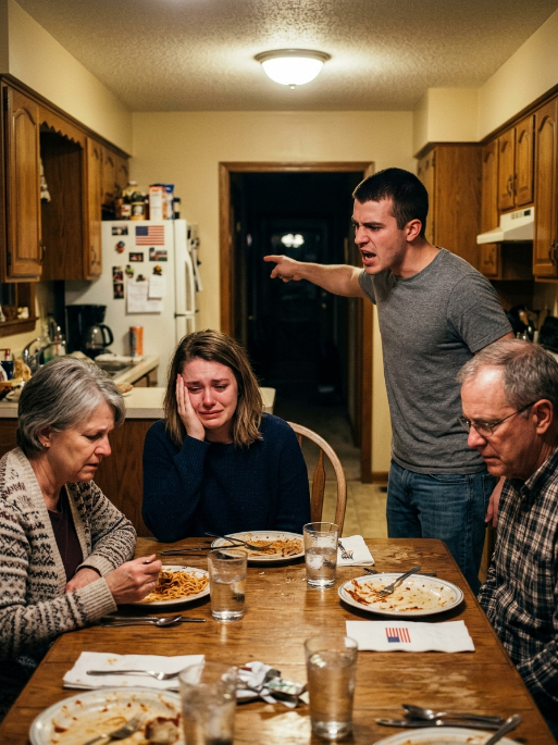 At dinner, my brother slapped me and shouted: ‘get out of my house!’. My parents just sat there, watching coldly. A week later, a package arrived at their door. 50 missed calls from my mother: ‘it was a mistake!’. My reply was three words: “Get out… Now.”