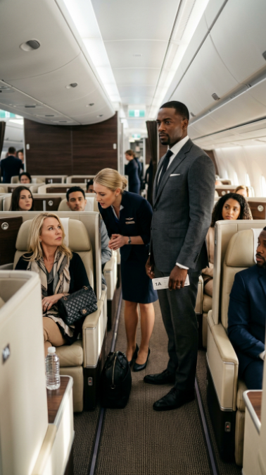 White Woman Snatched Black CEO’s Seat — Then Froze When He Said: “I Own This Airline”