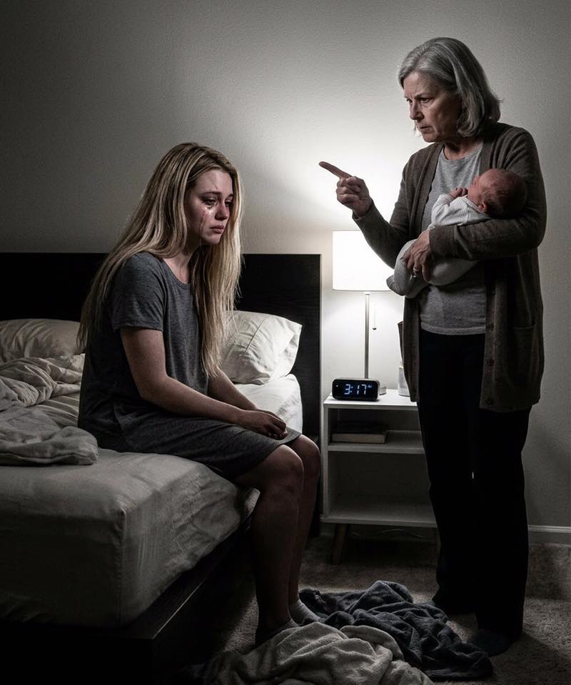 My mom told everyone my wife was lazy, unstable, always lying in bed crying. I almost believed her—until I checked the bedroom camera. Night after night, she barged in, ripped off the blankets, flipped on the lights, and snapped, ‘Get up. There’s work to do. The baby is your problem tonight.’ Watching my exhausted wife break down on that screen, I realized she hadn’t been weak at all… she’d been tor:t:ured in plain sight.”