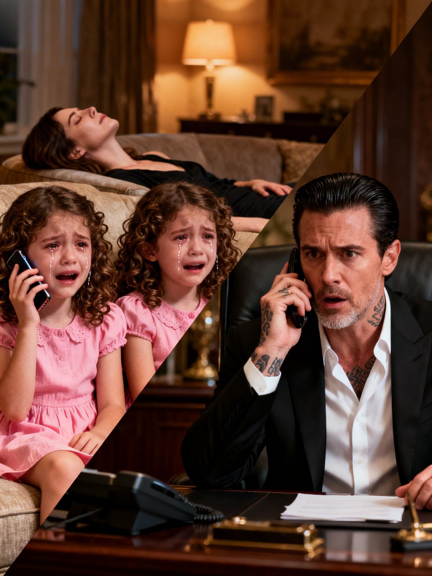 Their Twins Accidentally Called Their Biological Father, a Mafia Boss — Just When She Fell Unconscious