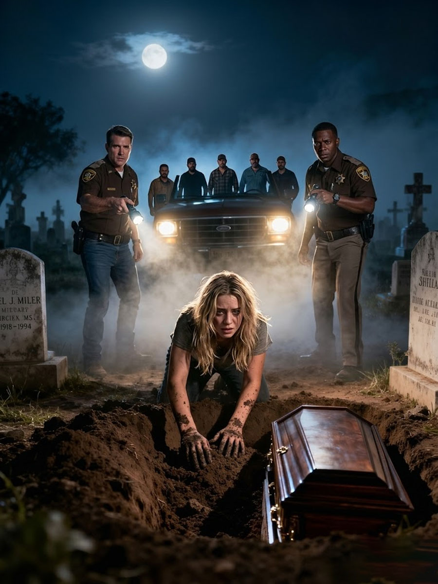 She was caught digging up a grave at midnight… everyone thought she was crazy, until what she pulled from the coffin exposed a buried crime and the real culprits arrived to silence her - News