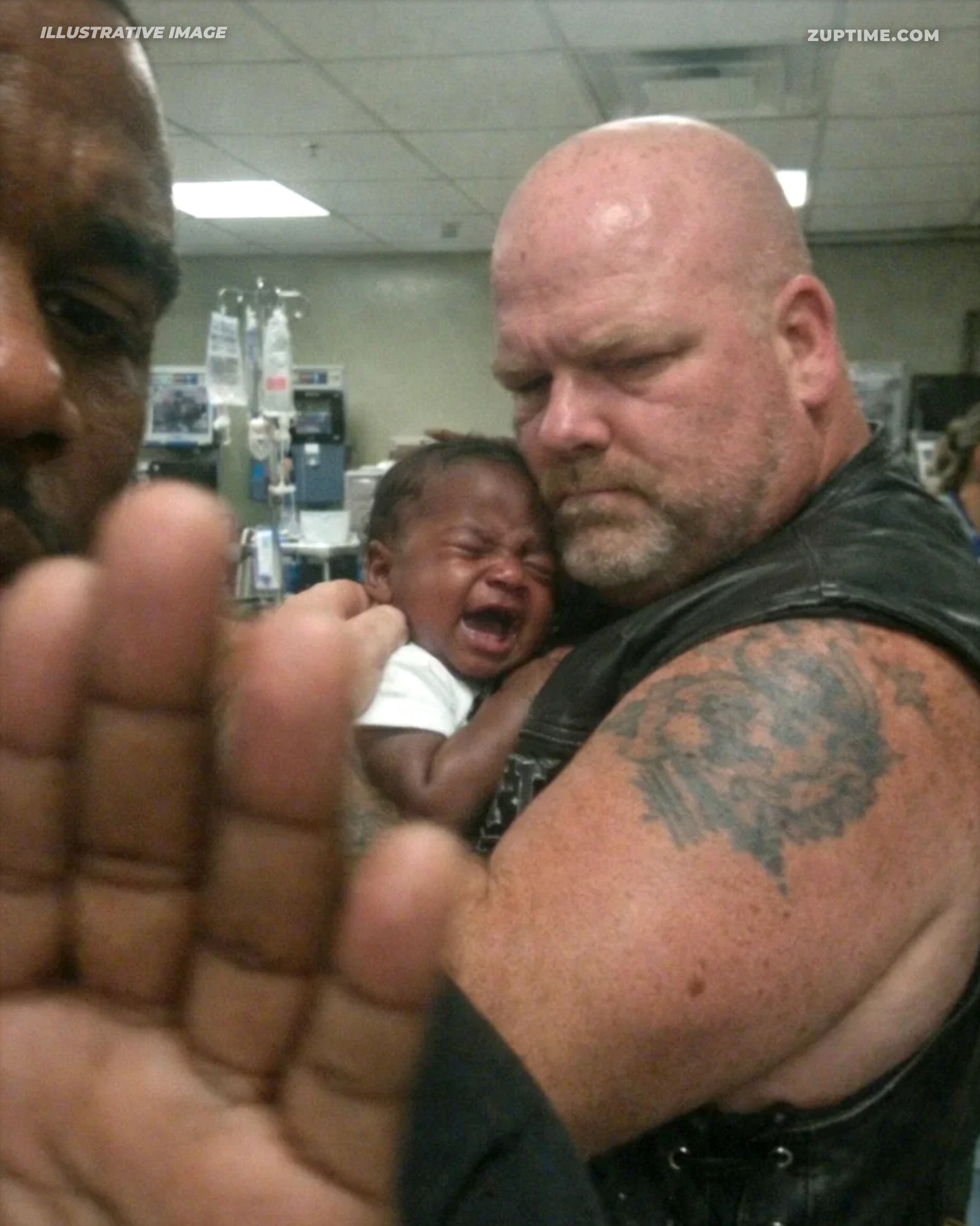 Biker Refused to Hand My Crying Baby Back at the Hospital, So I Called Security