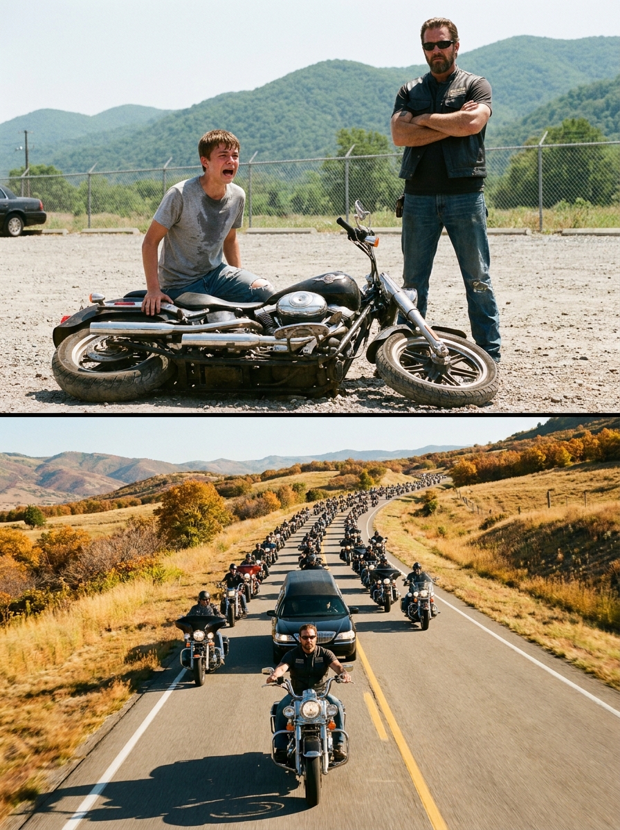 Part 2: A Biker Watched His Son Fall 12 Times Without Helping Him Up — 10 Years Later, His Son Led 200 Bikes Down the Highway At His Father's Funeral