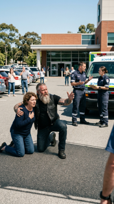 She Was Denied a Ride in the Ambulance — Until a Biker Lifted Her Into It