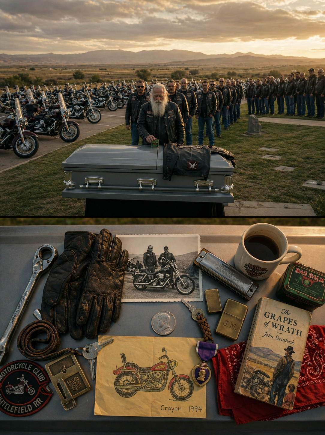 Part 2: A Biker Died With No Family and We Buried Him Anyway — What 200 Brothers Put on His Casket Wrecked Every Man in That Cemetery