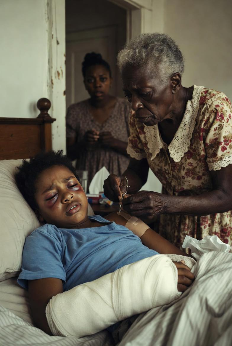 “C/u/t o/f/f my arm” the boy begged between fever and tears; no one believed him, until the woman who was taking care of him decided to break the cast without permission