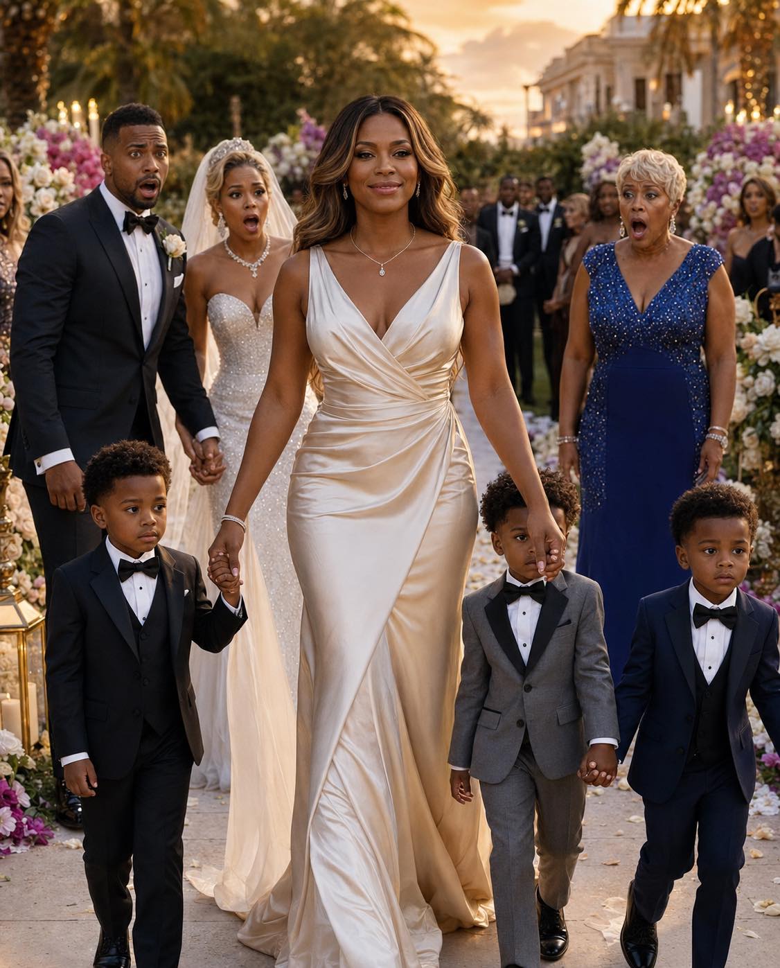 His Mother Invited His Ex-Wife to Be Mocked at a Luxury Wedding — Until Guests Noticed the Three Boys Looked Exactly Like the Groom