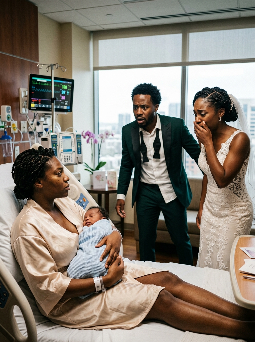 Six months after our divorce, my ex-husband called to invite me to his wedding. I told him, “I just gave birth. I’m not going anywhere.” Thirty minutes later, he showed up in my hospital room wearing his wedding suit… and with a face white with terror.