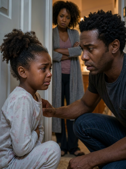 Dad… my back hurts so much I can’t sleep. Mom said I shouldn’t tell you.”