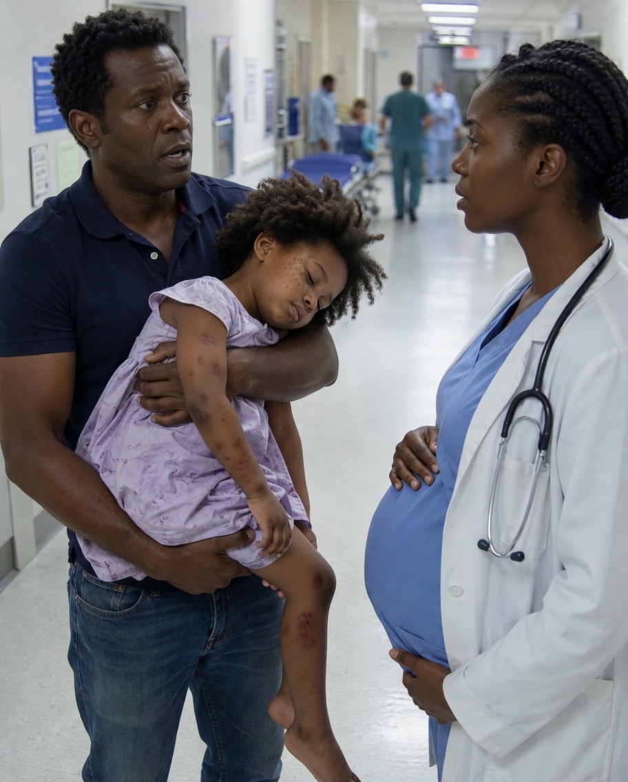 My ex rushed into my ER carrying his injured daughter, only to find me—the doctor he abandoned—seven months pregnant with his baby. I didn’t cry. I stayed completely professional. “I’m Dr. Clara,” I said, ignoring his eyes staring at my belly. But when his daughter whispered one simple sentence, his face went completely pale… - usnews