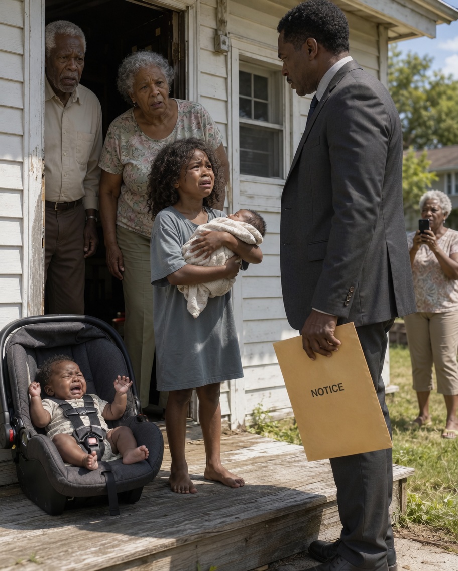 My aunt k!cked my six-month-old siblings out onto the porch after I used an extra scoop of $24 formula. “Out. All three of you,” Uncle Ray said. Then a lawyer opened a folder with my last name on it