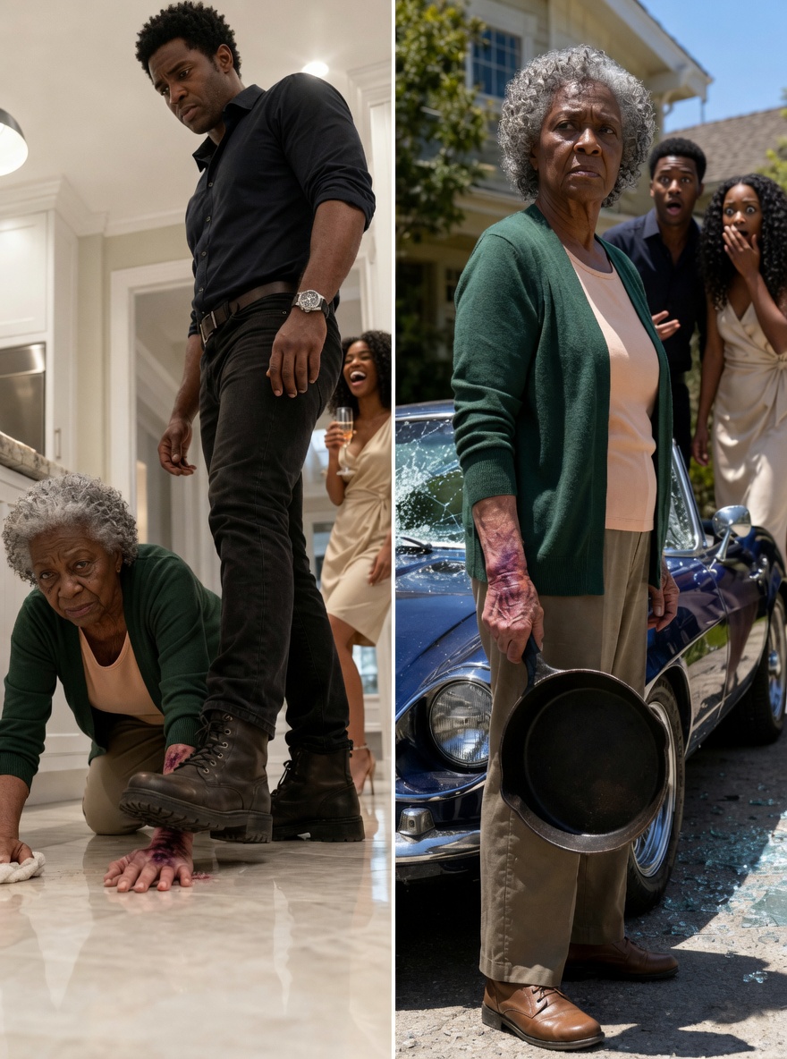 I was scrubbing the kitchen floor on my hands and knees when my son deliberately stepped on my fingers with his heavy boots. "Watch where you're crawling," he grunted, while his wife giggled from the hallway.