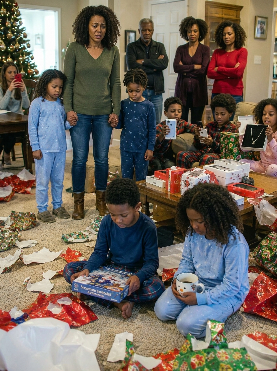 My children sat on my parents’ living room floor holding a dollar-store board game and a cheap snowman mug while my sister’s kids tore open iPhones, a MacBook, jewelry, and a Disney cruise packet I had secretly paid for. Then my mother looked at me and said, “We don’t do gifts for stepchildren, Susan. Don’t make this awkward.” - usnews
