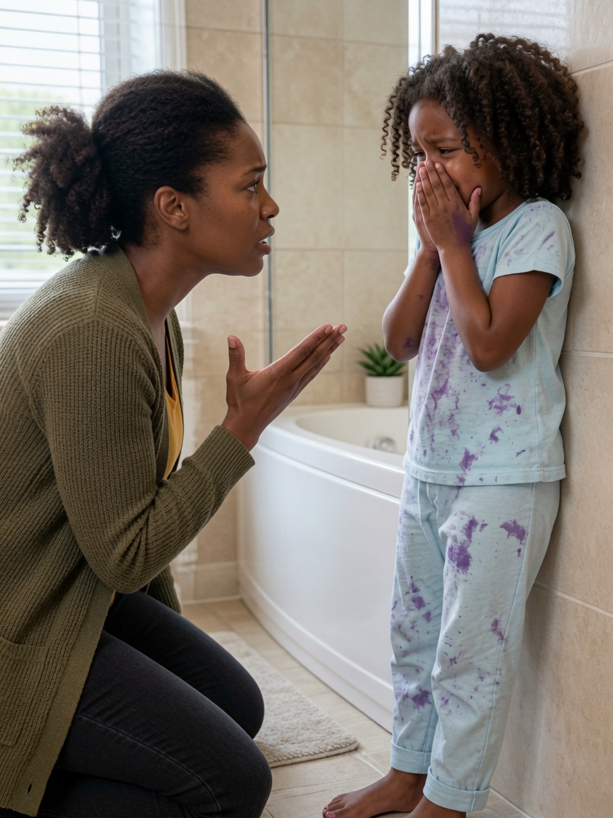 “Mom… I don’t want to take a bath anymore.” My daughter started saying that every night after I remarried. At first, it sounded small. Ordinary. The kind of resistance every parent hears a hundred times. But it wasn’t.