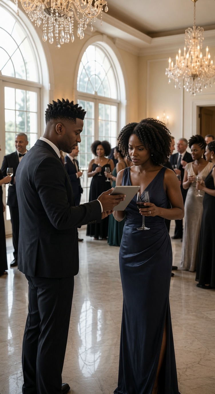 My Husband Took Me To A Party, Stood Beside Me Smiling In Front Of Everyone… Just To Use Me As A Cover For What He Was Hiding In The Dark. A Carefully Planned Scheme… But He Had No Idea I Was About To End Everything Right In Front Of Him