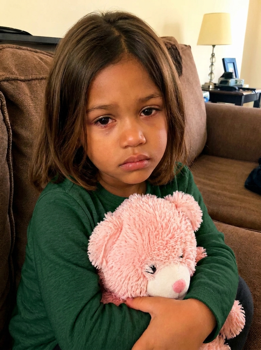 My granddaughter stopped speaking after her father remarried — then she handed me her stuffed bear with a voice recording and a note that said, “Listen when my