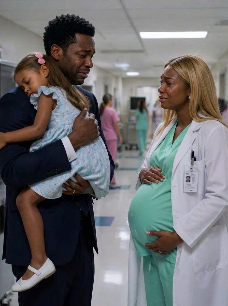 My ex rushed into my emergency room with his injured daughter in his arms, never imagining the doctor waiting for him would be me—the woman he had walked away from months earlier. And he definitely never expected to see me seven months pregnant with a baby he didn’t even know existed.