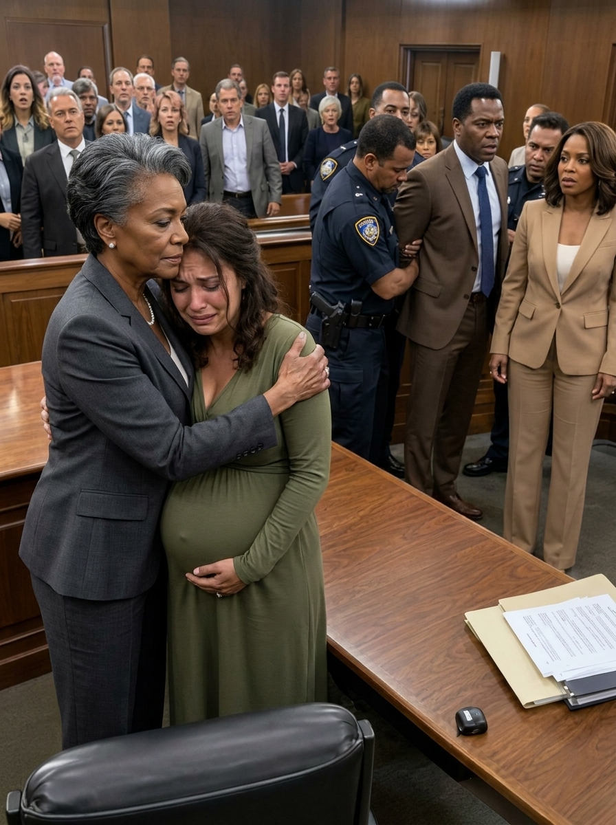 At my divorce hearing, I was eight months pregnant when the judge ruled that I would leave with nothing. My husband smirked, certain he had won. “Let’s see how you and that baby survive without me,” he sneered. I fought back tears and prepared to walk away—until the courtroom doors swung open. A billionaire woman stepped inside “My daughter will live far better without you.” What happened next changed everything. - usnews