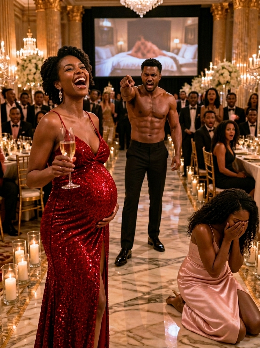 During our $10 million mansion housewarming party, I went up to the master suite to rest my heavy pregnant belly. When I opened the door, I found my fiancé and my young stepmother tangled in my custom silk sheets. I gasped, but he didn't panic. He calmly got up, locked the heavy oak door, and smirked.