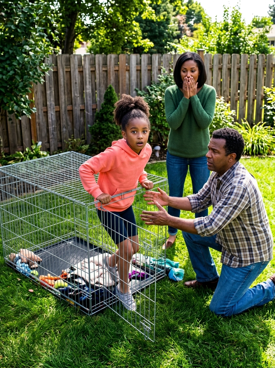 I Found My Daughter In A Locked Cage While Someone Watched Upstairs - usnews