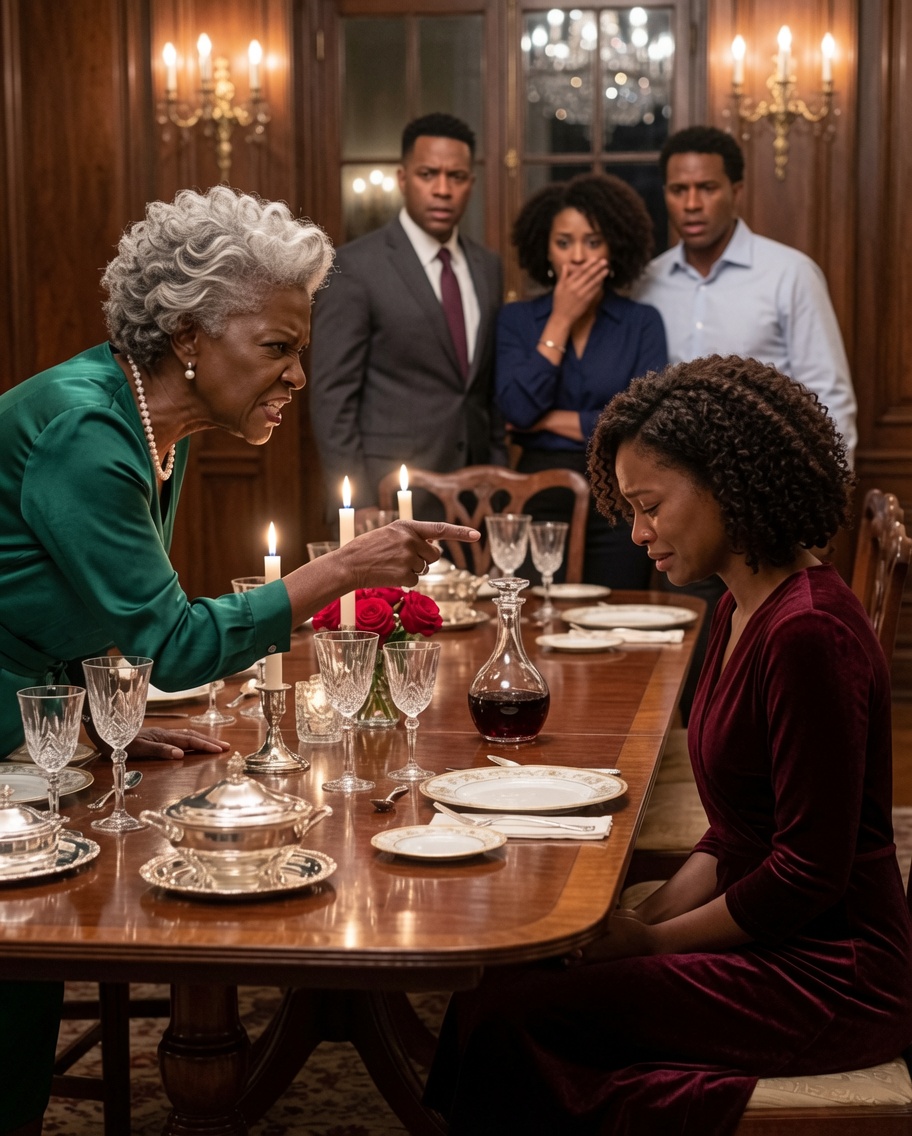 My mother-in-law tried to hum!liate me during dinner… but she had no idea that my father was sitting at the table, hidden, ready to reveal everything