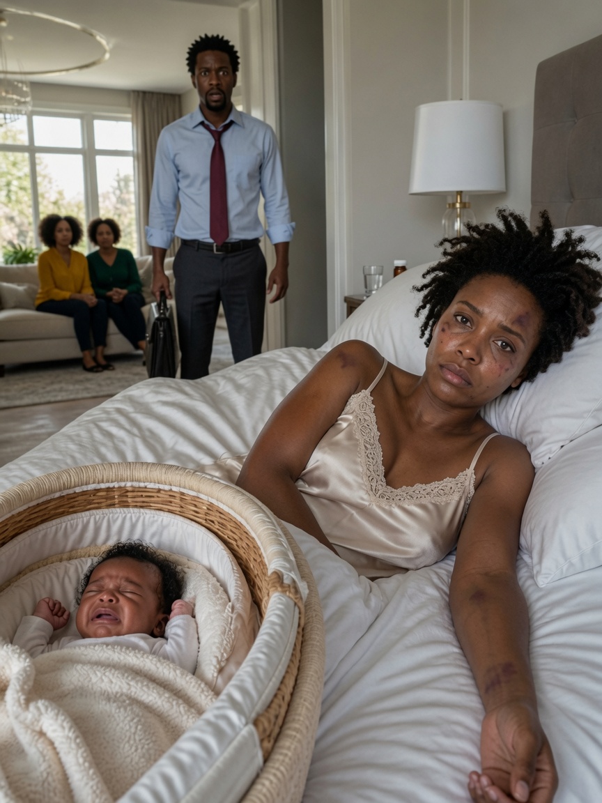 I Returned from a Business Trip to Find My Wife and Newborn Fighting for Their Lives While My Mother Called Her “Lazy” — But a Hospital Doctor Noticed Bruises on Her Wrists and Demanded the Police Be Called “If taking care of a baby is so difficult for you, maybe you never should have become a mother.”