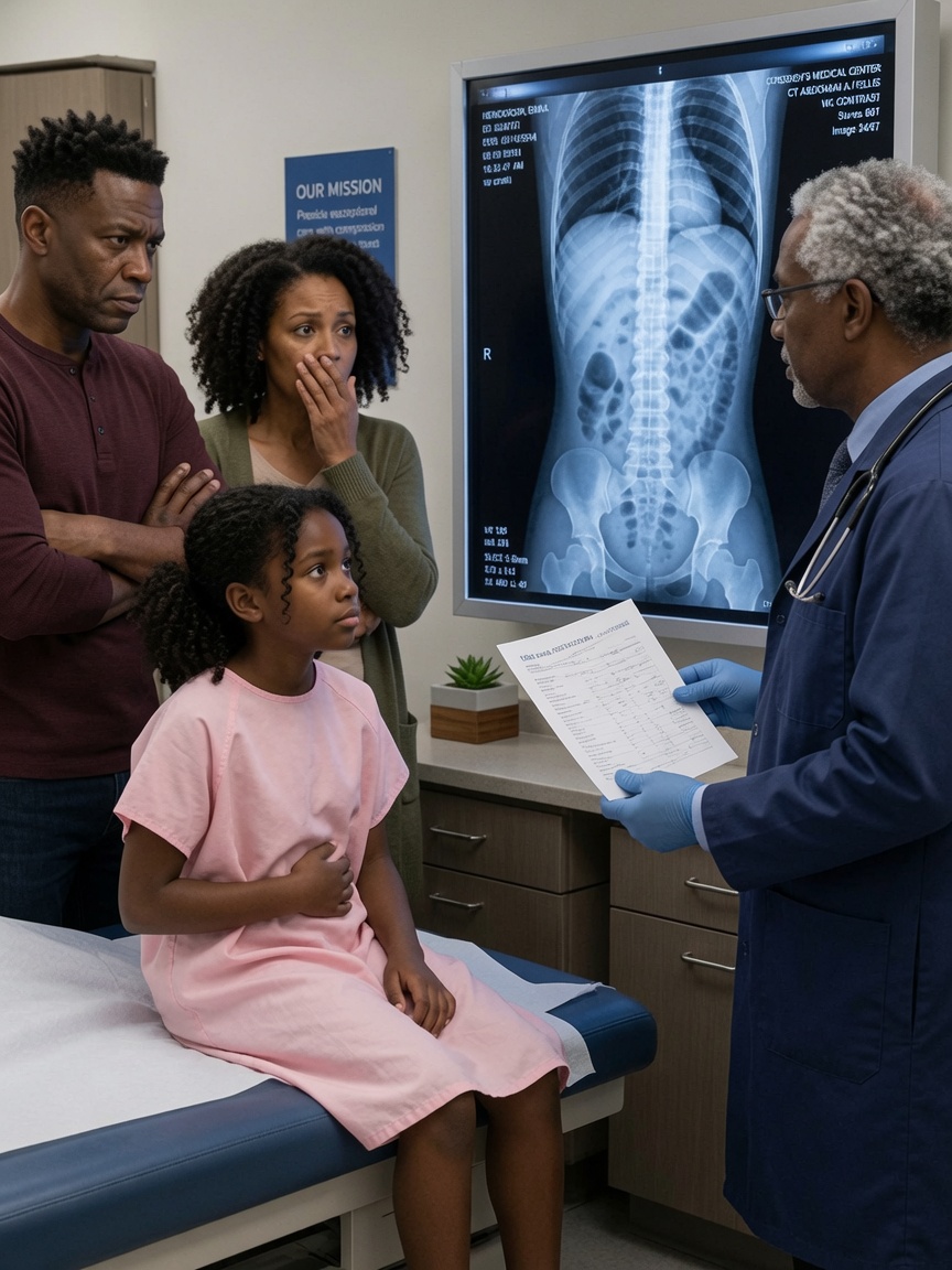 I took my daughter to the hospital, but my husband unexpectedly insisted on coming with us. Throughout the entire appointment, THE DOCTOR KEPT WATCHING HIM IN A WAY THAT FELT STRANGE … and right before we walked out, he quietly slipped a note into my pocket that made my hands shake so badly I could barely hold it, and ultimately LED ME STRAIGHT TO THE POLICE.