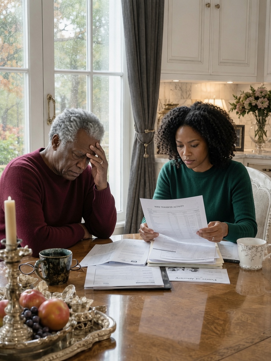 My Father-In-Law Whispered “Don’t Tell Them” Before Secretly Handing Me A Folder Filled With Missing Money, Forged Signatures, And Financial Transfers Nobody Else Was Supposed To See. Hours Later, I Realized His Dementia Wasn’t The Family Tragedy Everyone Believed…
