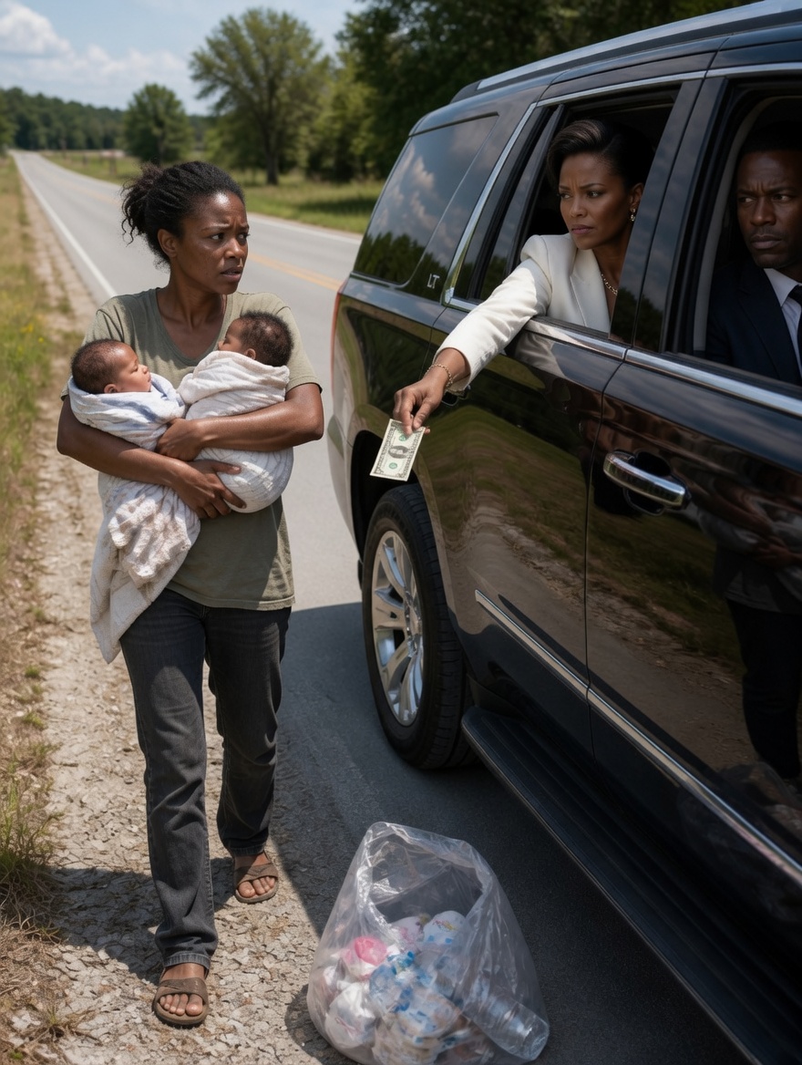 A divorced millionaire was driving his fiancée home when he unexpectedly saw his homeless ex-wife on the street.
