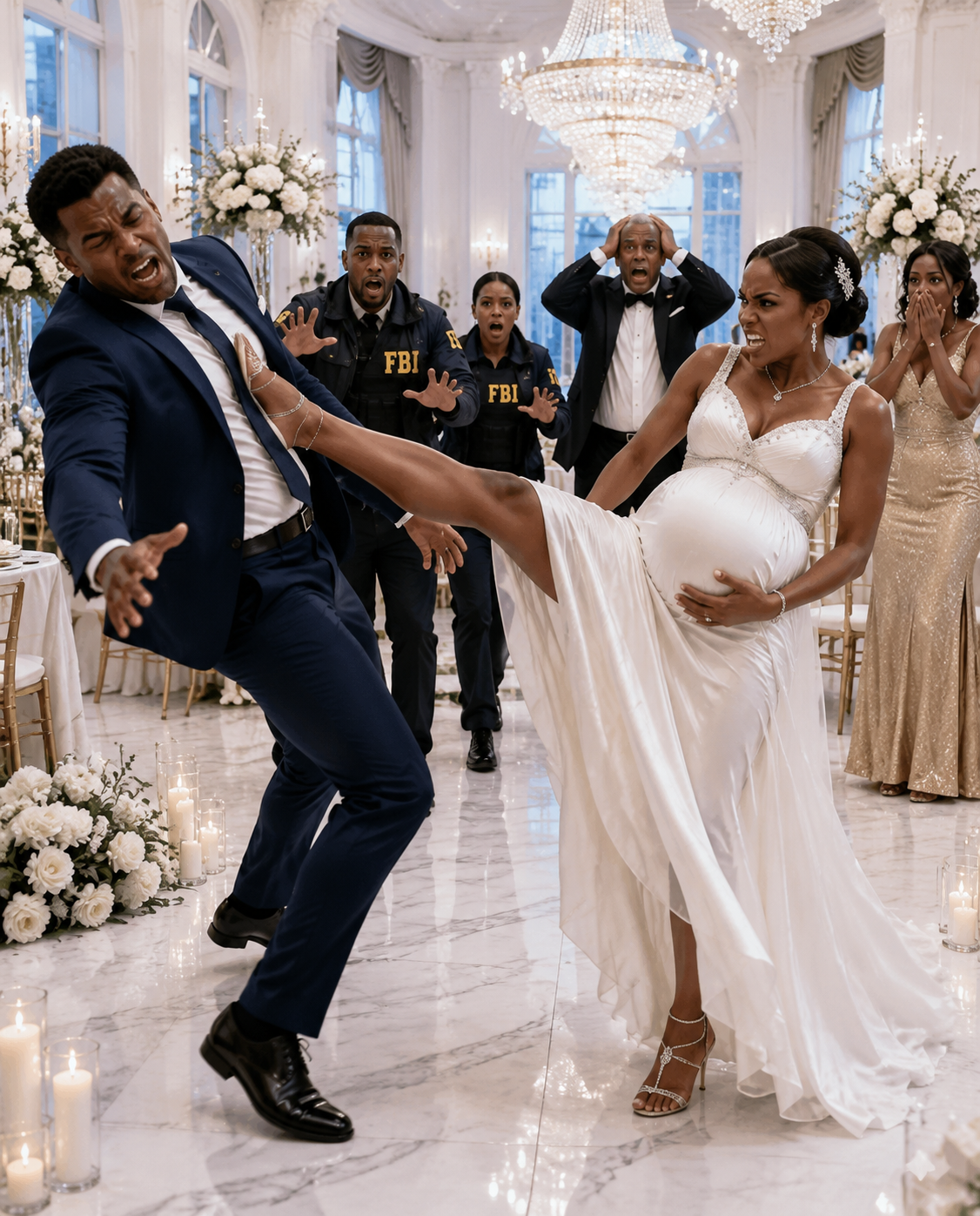 I was eight months pregnant with our miracle baby when my husband brought his 22-year-old mistress to our baby shower. When I demanded they leave, he punched me square in the stomach, sending me crashing into the gift table. “She’s carrying the real heir, you barren trash,” he sneered, as his wealthy parents actually clapped.
