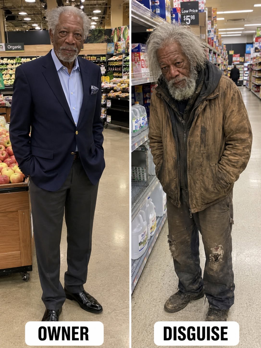 I dressed like a homeless man and walked into my own supermarket to choose my heir — then someone GRIPPED MY HAND so tightly I froze.