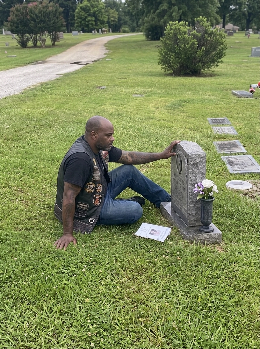 A biker came to my wife’s grave every single week, and for months, I had no idea who he was.