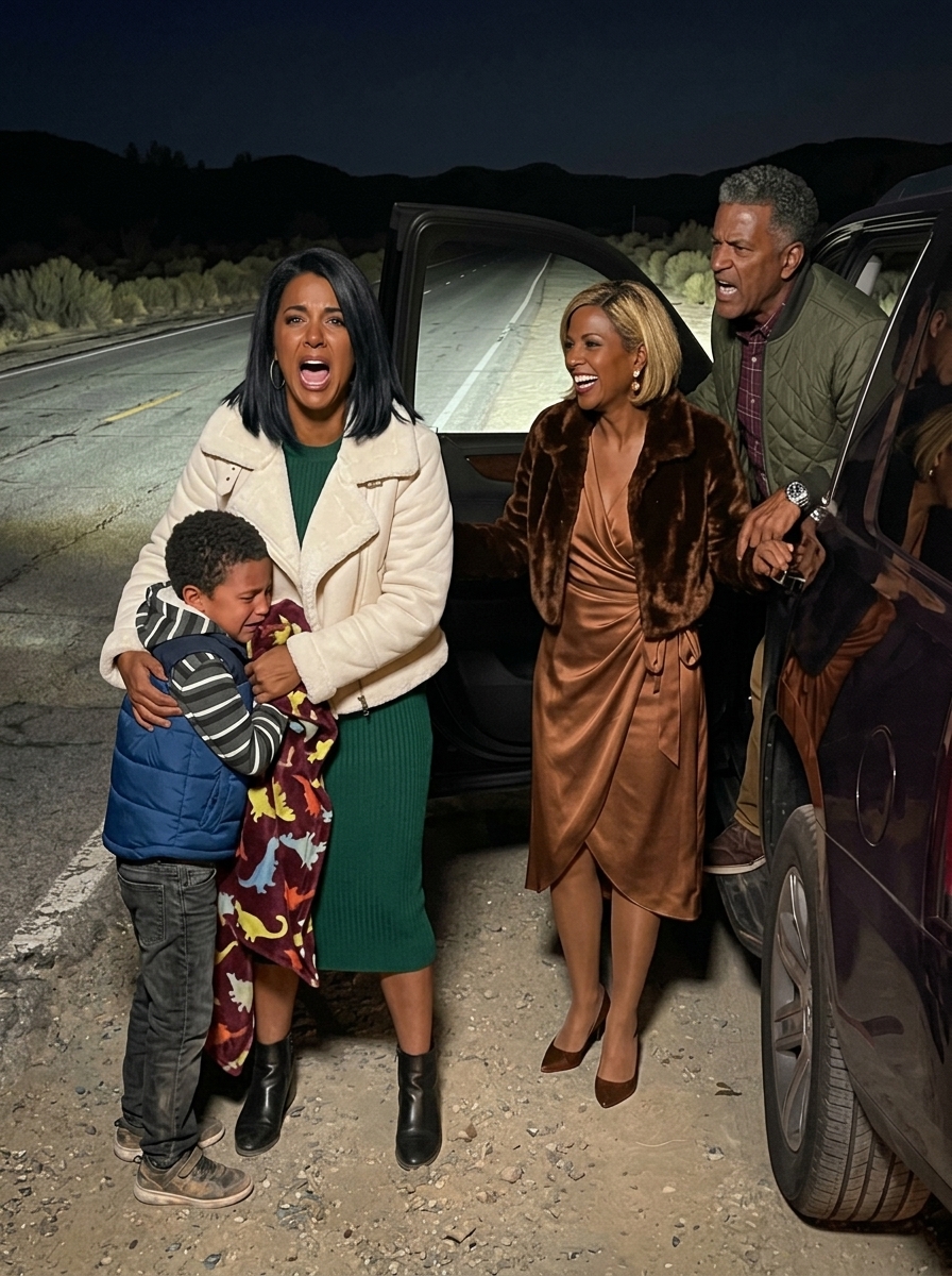 My parents kicked me and my six-year-old son out of the car at 2 AM on a freezing desert highway with nowhere to go.
