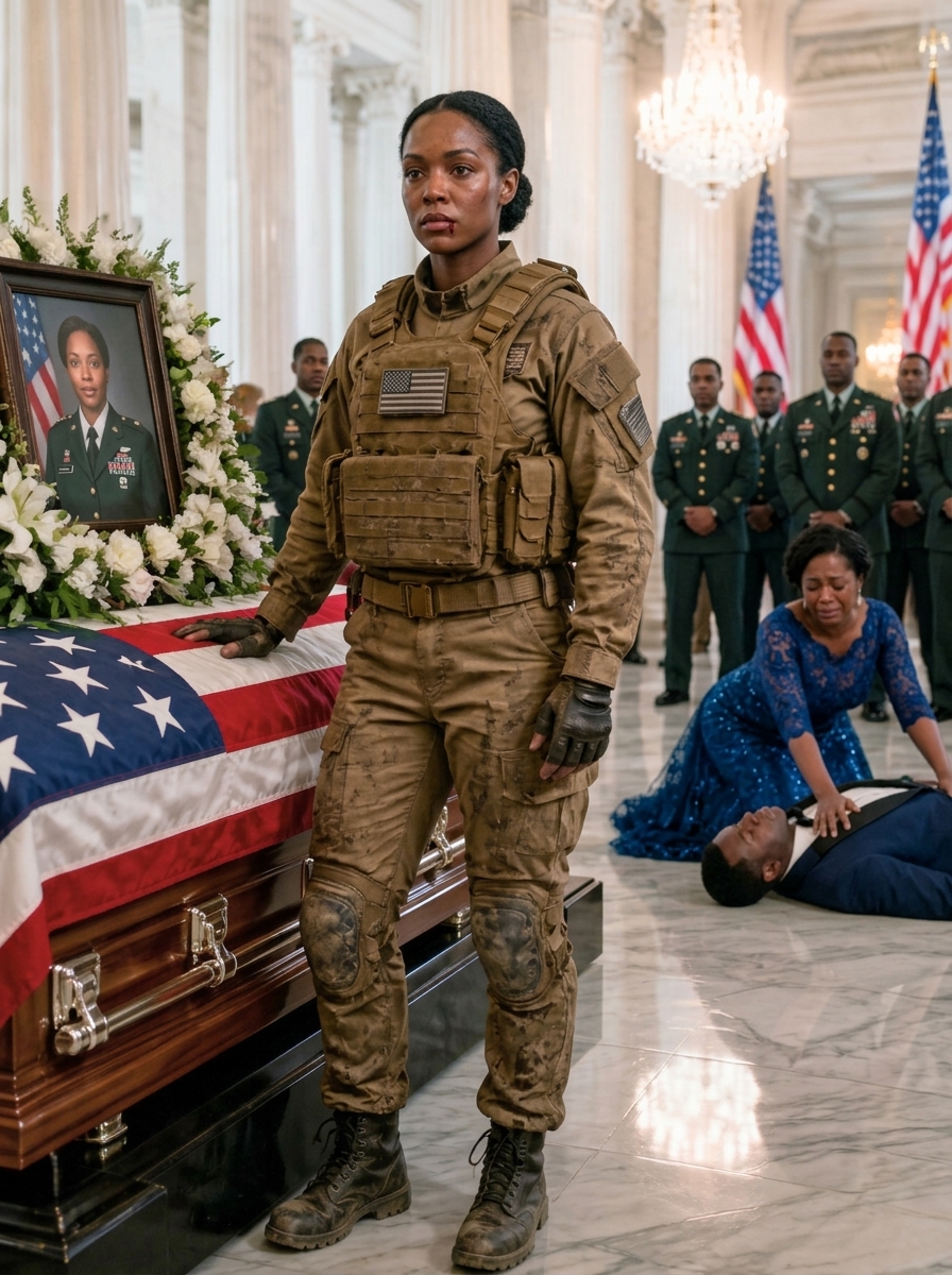 My family was hosting a lavish $100,000 memorial service for me, weeping over an empty mahogany casket. My husband was already holding his mistress's hand, whispering about how they'd spend my military life insurance. They thought locking me in that abandoned cabin to freeze was a foolproof plan to steal my assets.