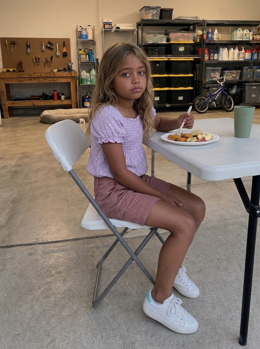 I Caught My Daughter Eating Alone in the Garage After Grandma Said She “Didn’t Belong at the Table” — My Mother-in-Law Turned Pale When She Realized What I Had Done