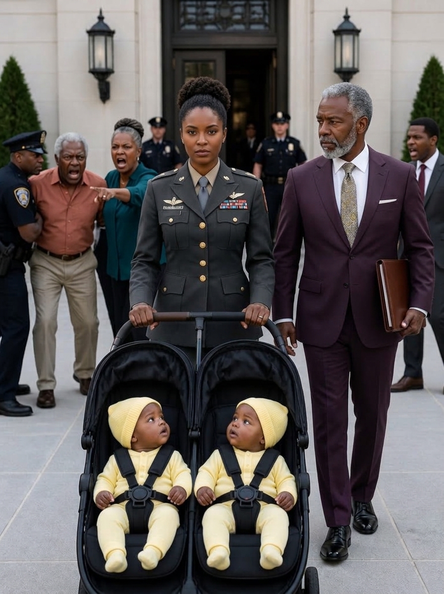 While Carrying Our Twins, I Stayed Silent as Everyone Praised My Husband’s Mistress for Saving His Parents’ Property; Days Later, He Handed Me Divorce Papers in the Hospital, Called Me Worthless, and Walked Away Without Knowing I Was a U.S. Army Colonel—Until I Returned With a Military Escort, Senior Officers, and Law Enforcement at My Back.