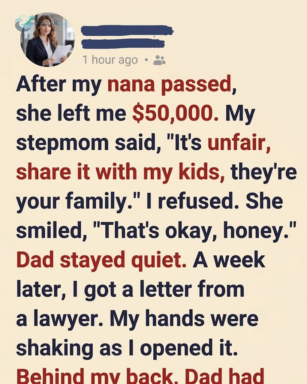 I Had No Intention of Dividing My Nana’s Inheritance—Until My Father Discovered a Legal Loophole That Changed Everything