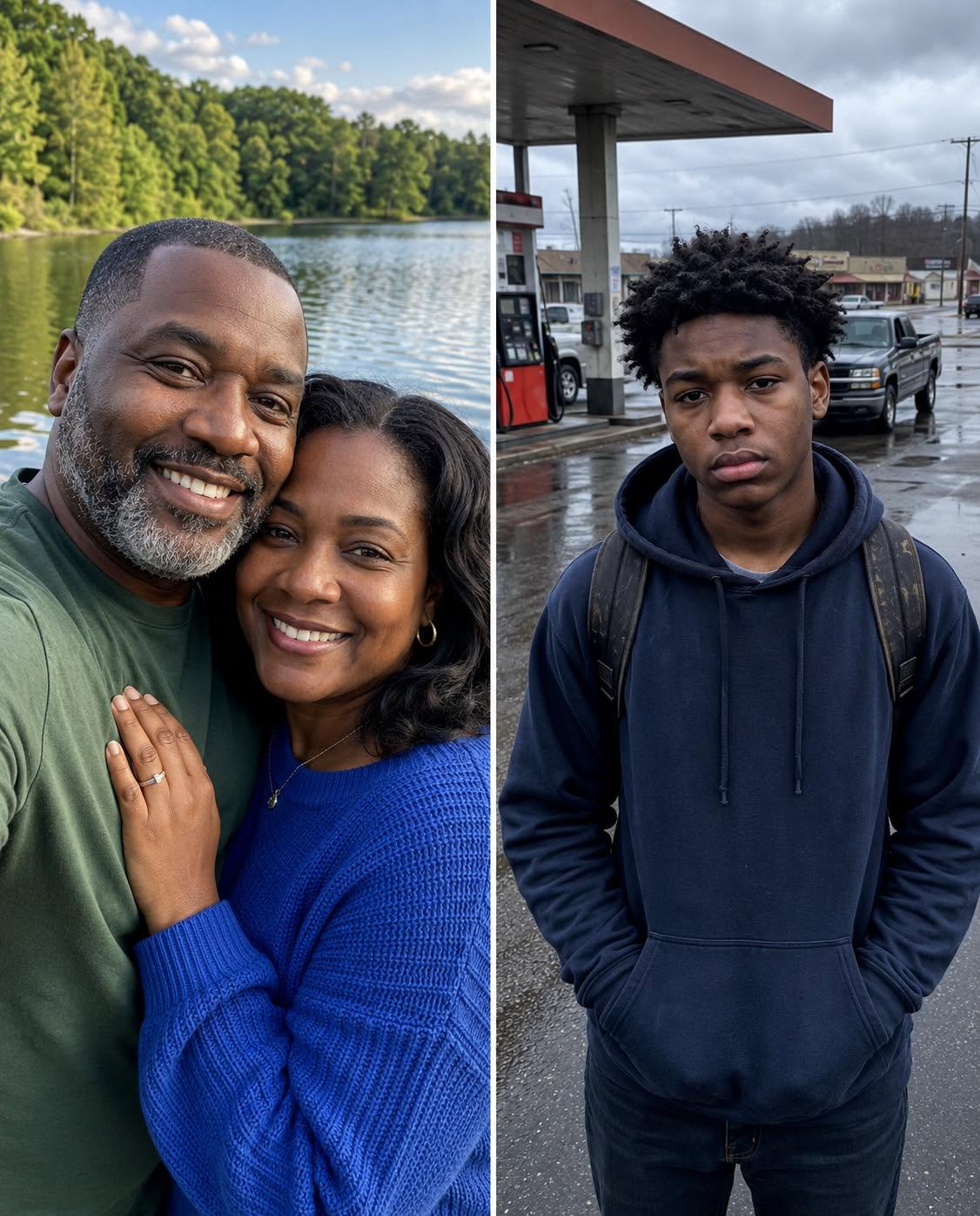 I Let a Homeless Teen Borrow My Phone at a Gas Station – What He Whispered Before Handing It Back Made My Bl00d Run C0ld