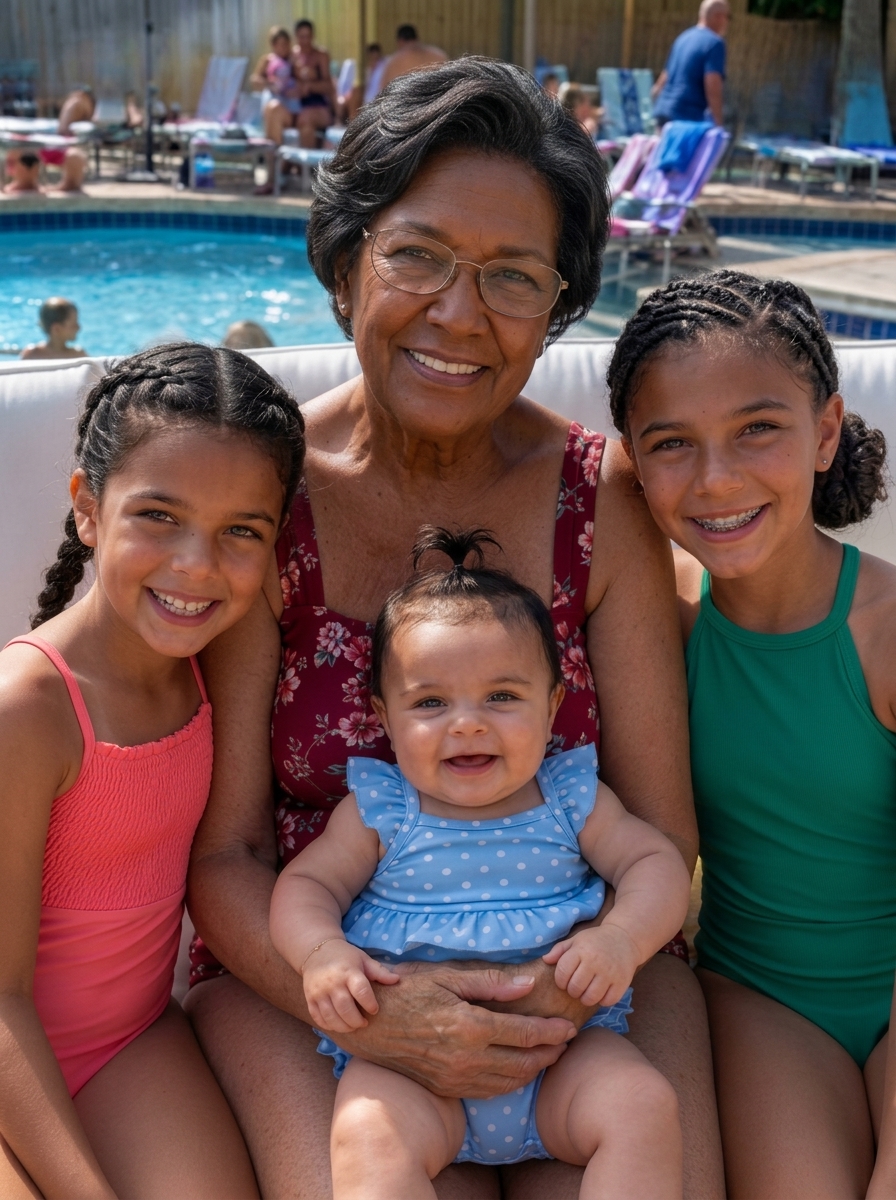 A Rude Man Tried to Kick Me Out of the Pool Because My 7-Month-Old Granddaughter Was Crying – Then a Waiter Came Over and Handed Him a Gift He Would Never Forget