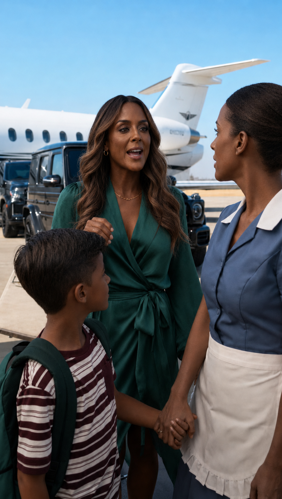 She Humiliated The Nanny In Front Of A Private Jet… Then Learned Who Mrs. Carter Really Was