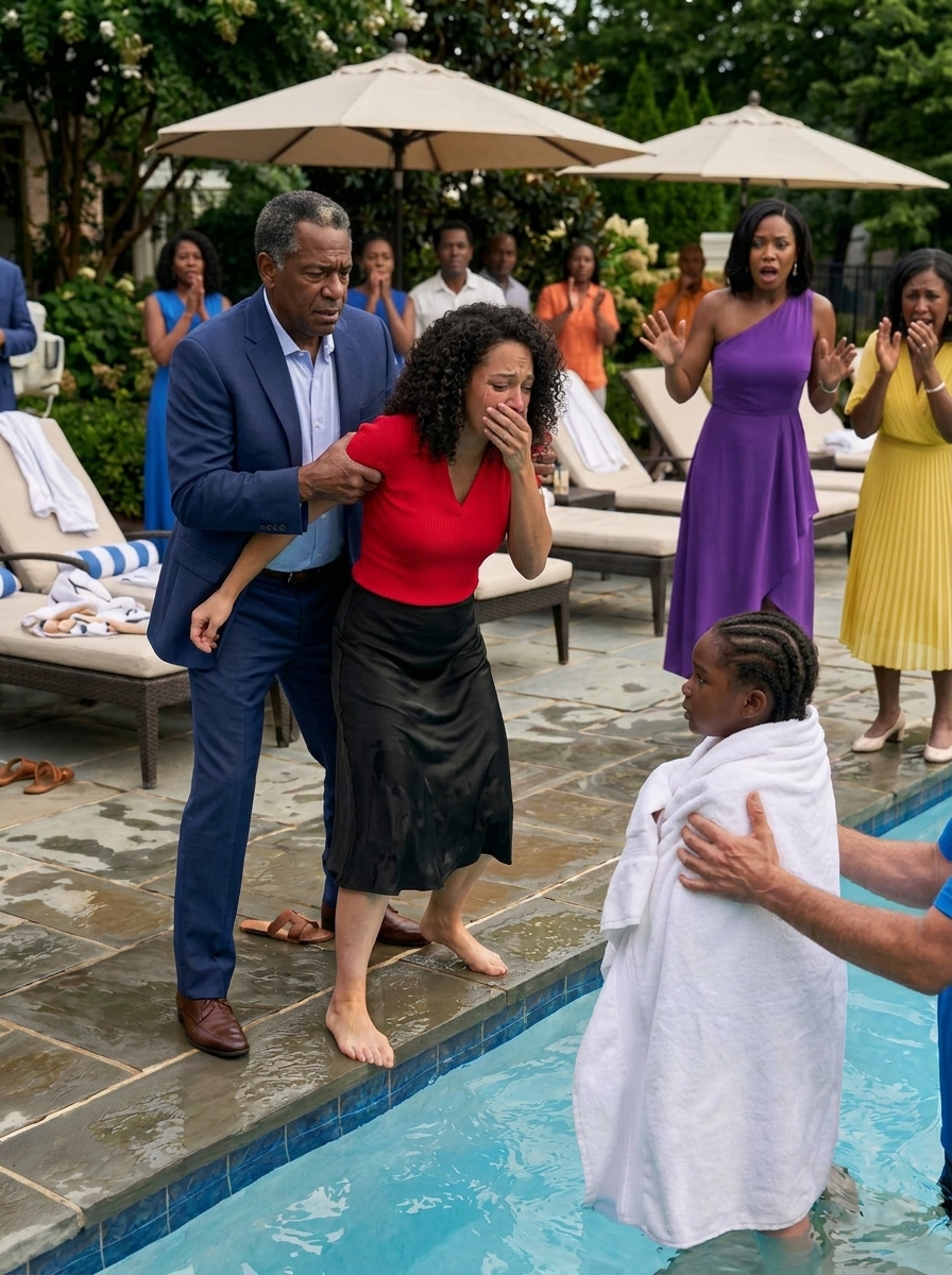 My sister smiled just before my little daughter slipped into the hotel pool. When I tried to reach her, my father grabbed my arm and refused to let me go.