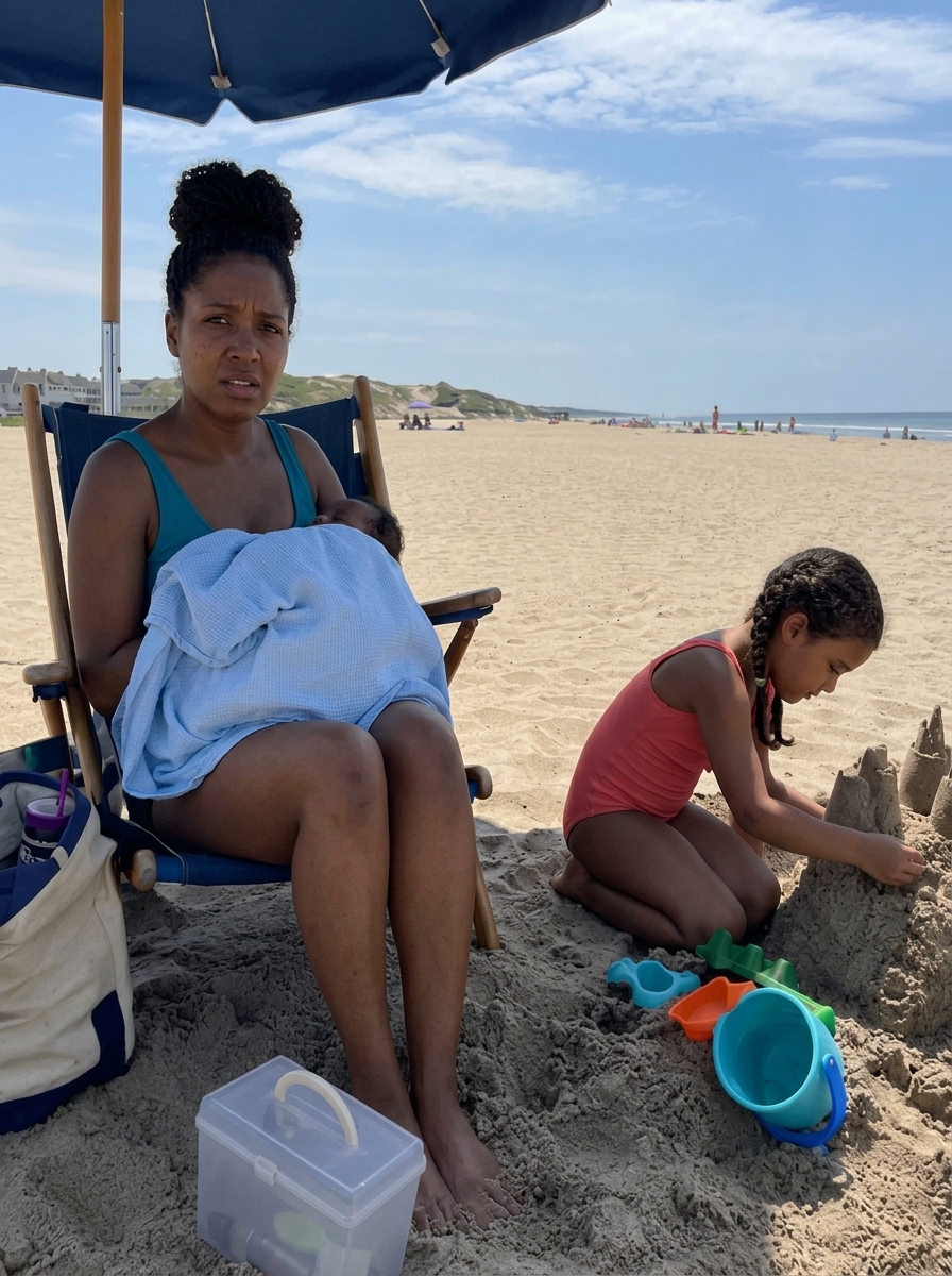 A Woman Started Filming Me for Br3astfeeding My Baby at the Beach – Then My 8-Year-Old Daughter Asked Her One Question That Left Everyone Speechless